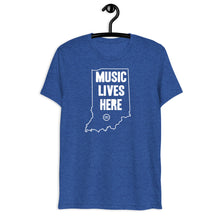 Indiana "MUSIC LIVES HERE" Men's Triblend T-Shirt