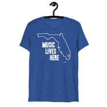 Florida "MUSIC LIVES HERE" Men's Triblend Tshirt