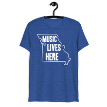 Missouri "MUSIC LIVES HERE" Men's Triblend Tshirt