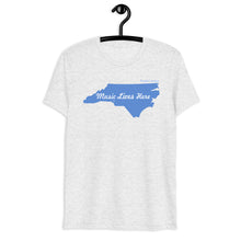 North Carolina "MUSIC LIVES HERE" Men's Triblend T-Shirt