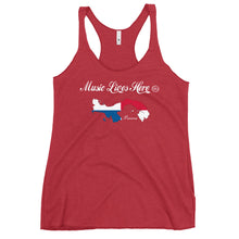 Panama "MUSIC LIVES HERE" Women's Triblend Racerback Tank